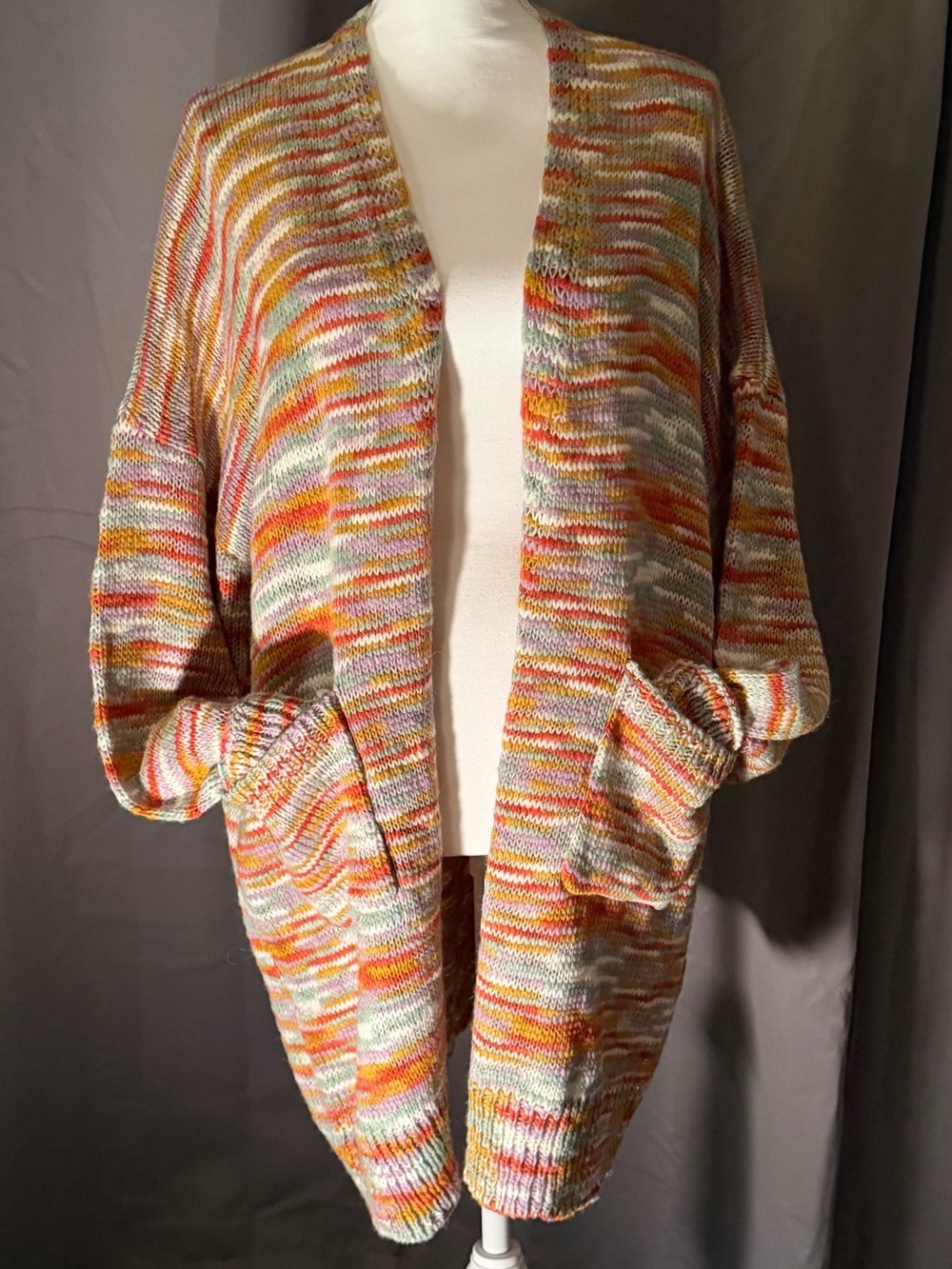 Haptics By Holly Harper Multicolor Knit Top - 3x